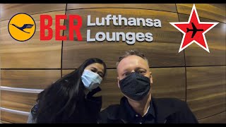 Lufthansa Business Class Lounge BER Flughafen Berlin Brandenburg || Review by FlightTraveler. TV
