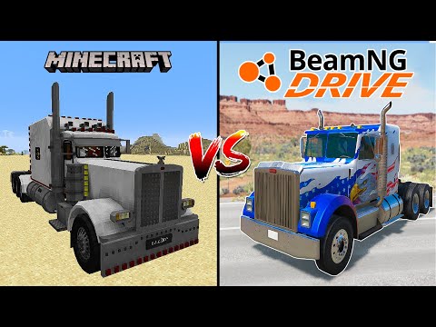 MINECRAFT BIG TRUCK VS BEAMNG DRIVE BIG TRUCK - WHICH IS BEST?