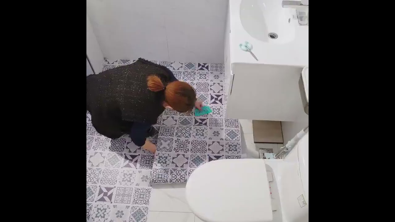 Floor sticker non-slip wear-resistant waterproof marble wood grain wallpaper self adhesive