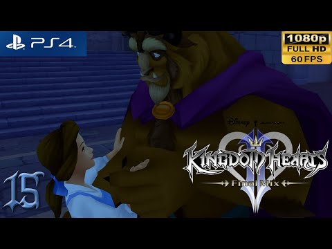 [PS4 1080p 60fps] Kingdom Hearts 2 Walkthrough 15 Beast's Castle 2nd Visit - KH HD 1.5 + 2.5 Remix