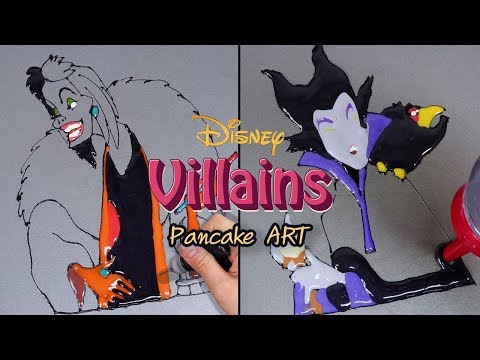 Disney Villains characters Pancake Art - Cruella, Maleficent | TPA