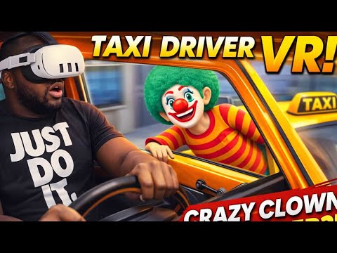 Crashing out on my first day as a Taxi Driver // Game: Taxi Driver VR