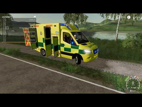 Farming Simulator 19 - Mercedes Ambulance Test