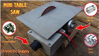 How To Make Mini Table Saw | Table Saw Machin Kaise Banaye | New Invention ✅