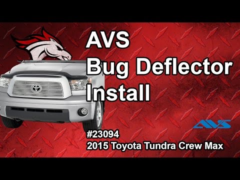 AVS Bug Deflector Shield Install: 15 Toyota Tundra Crew Max