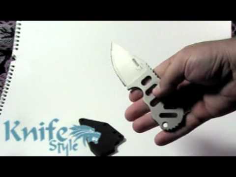 Boker SUBCOM Fixed Blade, Stainless Handle, Plain