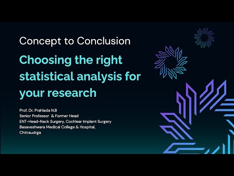 'Choosing the Right Statistical Analysis for Your Research | Concept to Conclusion Webinar Series'