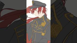 ローレン軍服描いてみた✨  いろぬりの作業が一番楽しい🫶 #イラスト #VTuber#ローレン #illustration #Illustrator#art #fanart #drawing