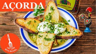 Açorda | Portuguese Garlic and Cilantro Bread Soup