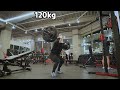 220202 클린120kg3회+앞스쿼트140kg10회