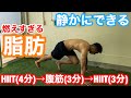 超脂肪燃焼!!(静かにできる)HIIT→腹筋→HIIT!