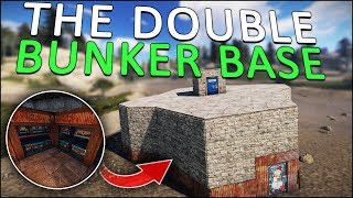 BUILDING the DOUBLE BUNKER BASE! - Rust Solo #2