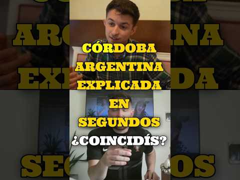 CÓRDOBA ARGENTINA EXPLICADA EN SEGUNDOS… ¿COINCIDÍS? #shorts #españa