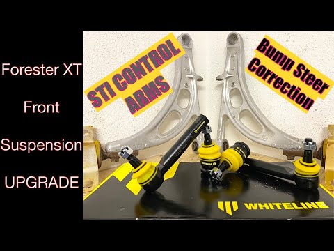 Installing STI Control Arms AND Whiteline Bump Steer Correction Kit On 2004 Forester XT