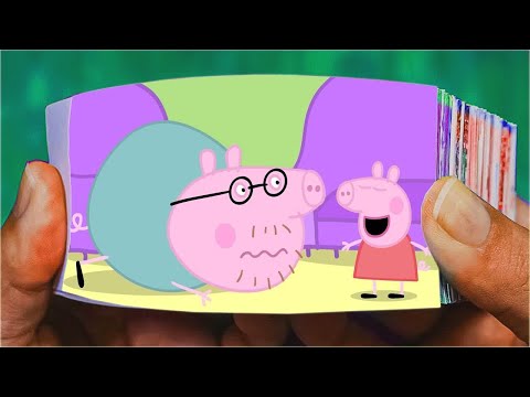 Flip Book - Peppa Pig Season 1 Episode 9 - Daddy Loses His Glasses - Cartoons for Children-Part 1