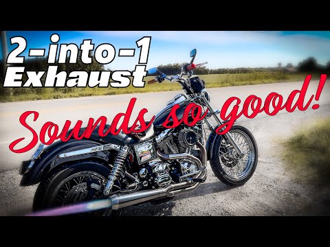 Bassani Road Rage 3 (2-into-1) Exhaust on my Harley Dyna