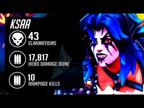 KSAA CARRY JUNKER QUEEN - 43 ELIMS! [ OVERWATCH 2 SEASON 3 TOP 500 ]