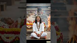 श्री अनिरुद्ध आचार्य जी की आत्मा को कितना कष्ट हो रहा एक वृद्ध मां की मृत्यु होने पर😭#vrindavan #maa
