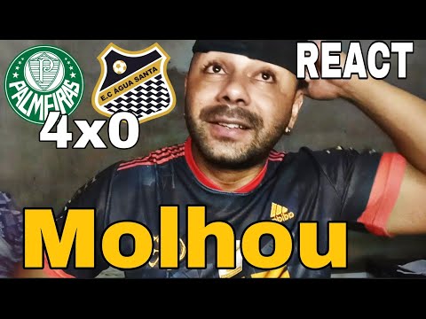 REACT palmeiras 4x0 água santa,palmeiras campeão paulista, não adiantou secar os porcos