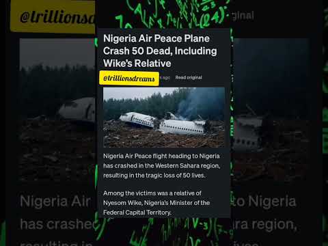 Nigerian air peace plane crash