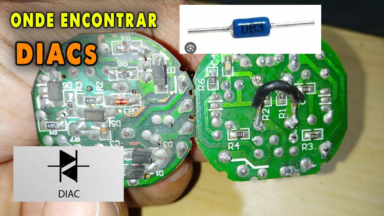 DIAC DB3 ONDE ENCONTRAR FÁCIL pra FAZER DIMMER CASEIRO