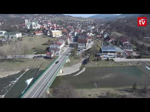 Mszana Dolna. Widok z drona