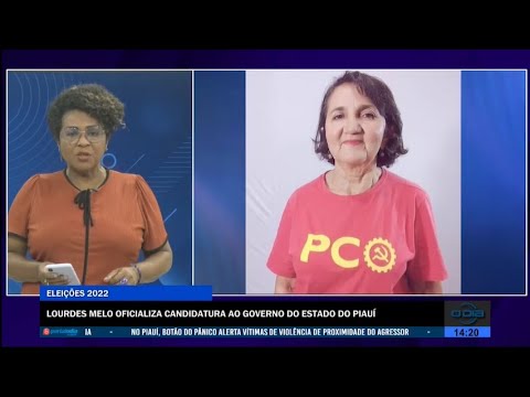 Lourdes Melo oficializa candidatura ao Governo do Estado do Piauí pelo PCO 03 08 2022
