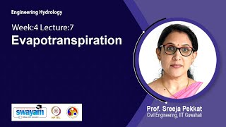 Lec 29: Evapotranspiration