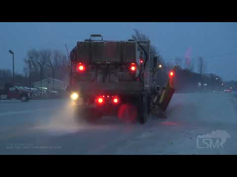 01-18-2020 Erie, PA - Freezing Rain and Ice causing Havoc on the Roads - Multiple Accidents - Semi