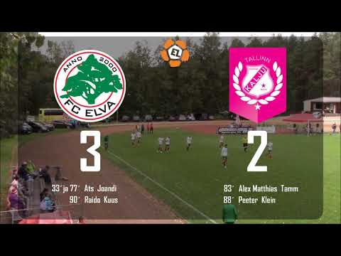 28. voor 2018: FC Elva - Nõmme Kalju FC U21 3:2 (1:0)