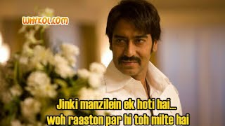 Ajay Devgan : All dialogue s of Once upon a time i