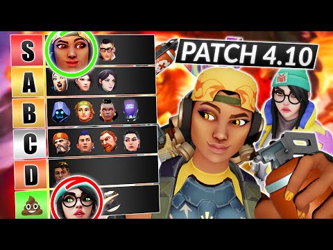 NEW BEST AGENTS TIER LIST for Patch 4.10 - NEW META IS HERE - Valorant Guide