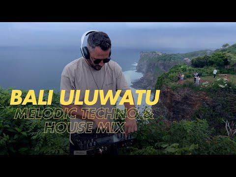 Melodic Techno House Mix @ Bali Uluwatu Cliff (Denon Prime Go DJ Set)