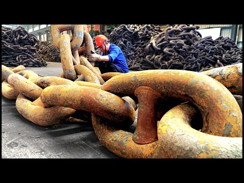 Massenschmiedeprozess für Kriegsschiff-Ankerketten! Fabrik seit 1958!