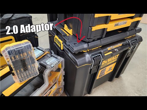 Connect DEWALT TOUGHSYSTEM 2.0 Products to TSTAK Modules, Pro Organizers, And TOUGHCASE Sets