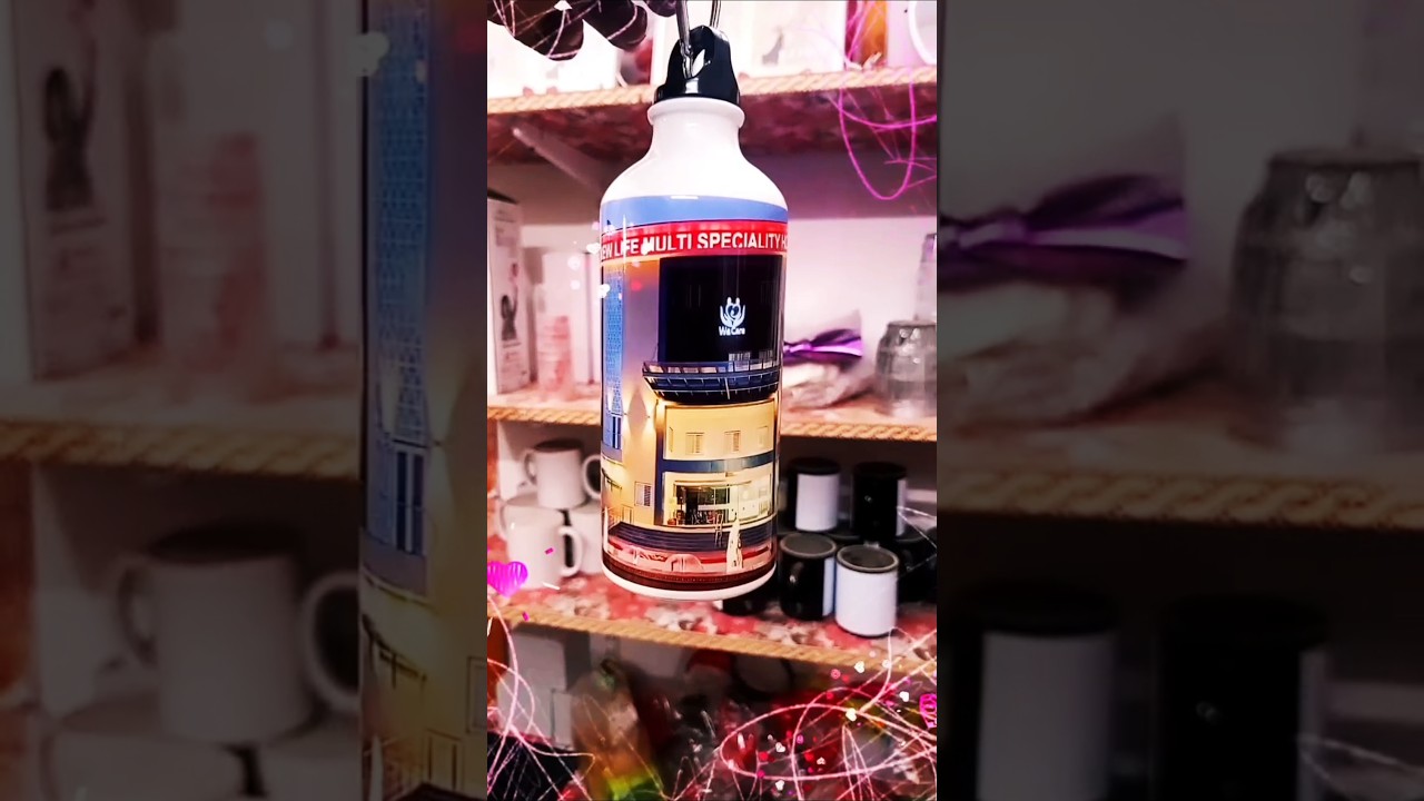 Water Bottle Photo and Name Customized