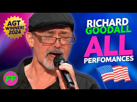 AGT 2024 WINNER Janitor Richard Goodall - ALL Performances on America's Got Talent!