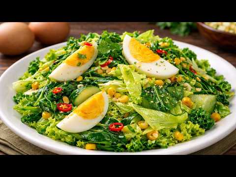 Egg salad that improves digestion! A protein-packed, fiber-rich salad in 5 minutes!