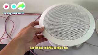Giới thiệu Amply PA-90BT và Loa âm trần 678. Combo Chuyên Dụng cho hệ thống âm thanh cửa hàng, spa