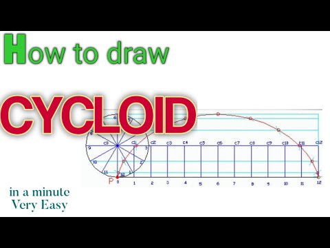 Easy steps to draw a Cycloid