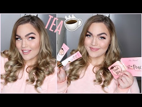 OVERHYPED??? Too Faced Peaches & Cream Collection | GRWM Video