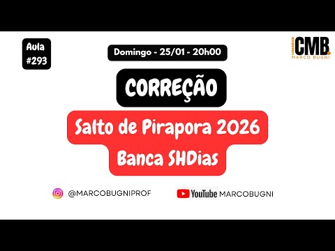 Aula #293 - Correção Concurso de Salto de Pirapora 2026 - Banca SHDias - PEB I