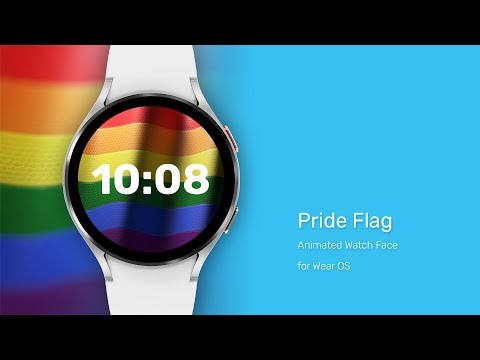 Animated Pride Flag Watch Face