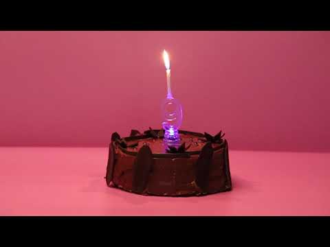 Миниатюра изображения товара Набор свечей для торта Золотая сказка Цифра-подсвечник 9 / 591432