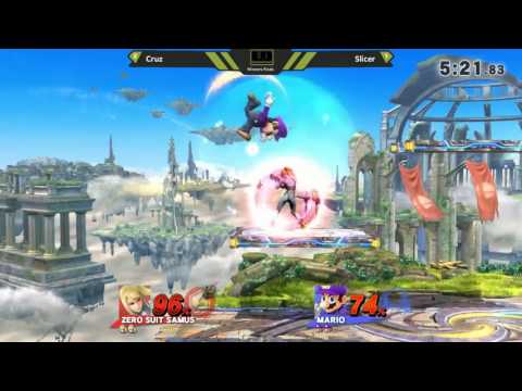 Smash Lounge 87 - Cruz (Zero Suit Samus) vs Slicer (Mario)