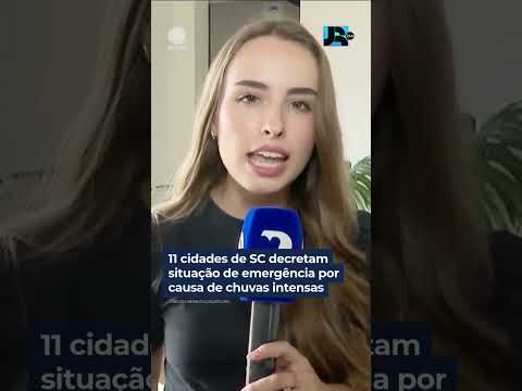 CHUVA | Em Santa Catarina, 11 cidades decretaram emergência.