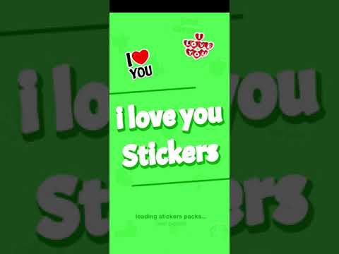 I love You Stickers WASticker video thumbnail