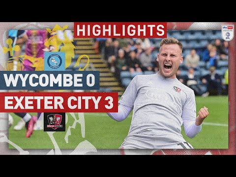 HIGHLIGHTS: Wycombe Wanderers 0 Exeter City 3 (5/8/23) EFL Sky Bet League One