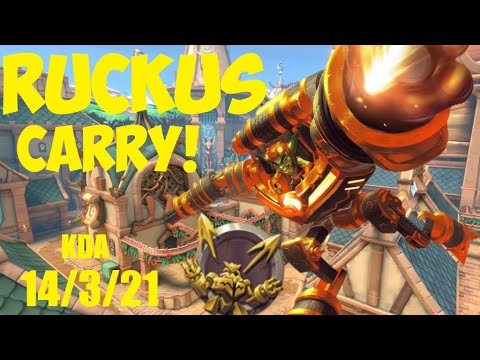 RUCKUS DAMAGE AND TANK AT THE SAME TIME | Paladins Gameplay - Build