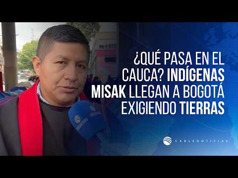 Crisis en el Cauca: 11 buses con indígenas Misak marchan al Gobierno